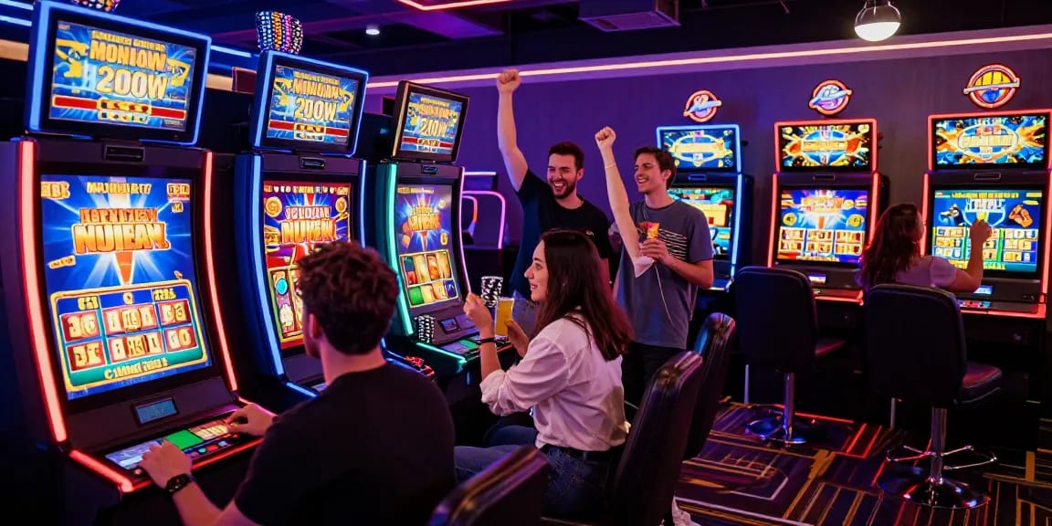 Pengalaman bermain slot yang seru di KANGTOTO dengan suasana kasino online yang meriah.