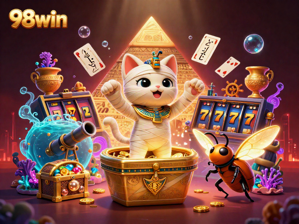 Experience thrilling action at 98win with vibrant slot machines and treasures!